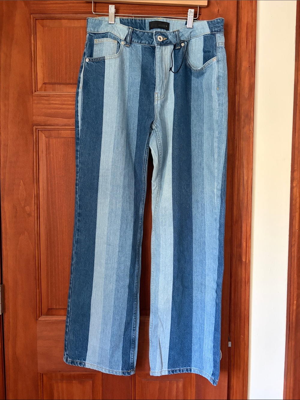 Zara striped jeans